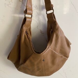 Helen Kaminski Brown Soft Leather Business Casual Banana Shoulder Bag RRP $600